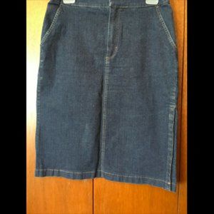 Esprit knee length denim skirt